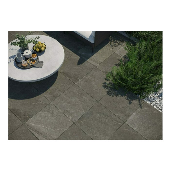 Плитка керамогранітна Cliff Antracyt 2.0 RECT 597x597x20 Cerrad