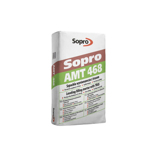 Вирівнювальна шпаклівка з трасом Sopro AMT 468 (25 кг)