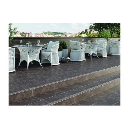 Плитка керамогранітна City Squares Anthracite 298x598x8,5 Cersanit