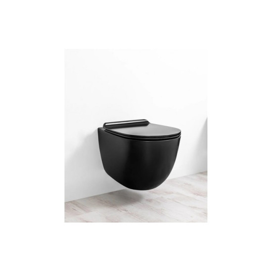Кришка для унітаза Vignoni soft-close (VI004) Black matt, SIMAS