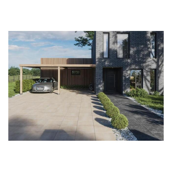 Плитка керамогранітна Pizarra Cream 2.0 RECT 600x600x20 StarGres