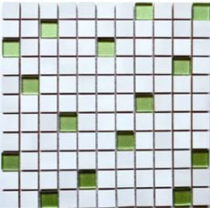 Мозаїка декоративна СМ 3087 C2 Prato white/green silver 30х30