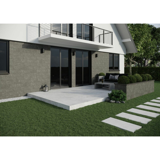 Плитка фасадна Torstone Grafit Decor 148x300x9 Cerrad