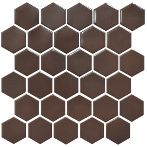 Мозаїка HEXAGON H 6005 Coffee Brown 295х295х9 УКРАЇНА