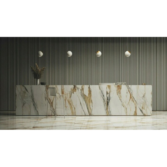 Плитка керамогранітна Calacatta Gold RECT 600x1200x10 Stargres