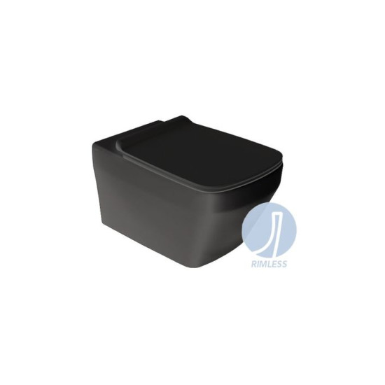 Кришка для унітаза Baden Baden soft-close (BB004 nero matt) nero matt, SIMAS