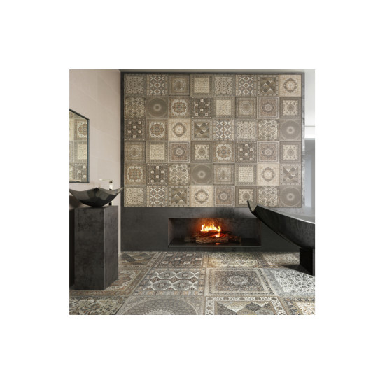 Плитка керамогранітна Kilim Black Natural 595,5x595,5x9 Aparici