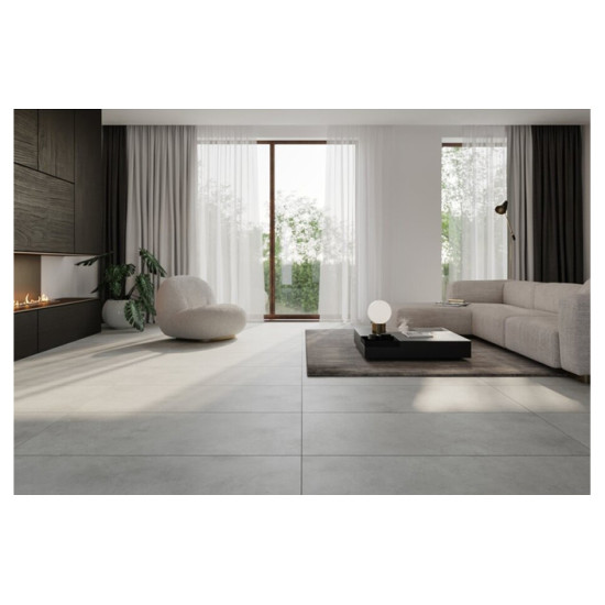 Плитка керамогранітна Mathis Light Grey RECT 598x1198x8 Cersanit