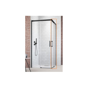 Душова кабіна (половина) Idea Black KDD 90 права, RADAWAY