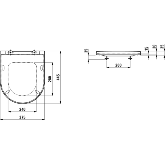 Кришка для унітаза Kartell by Laufen soft-close (H8913310000001), LAUFEN