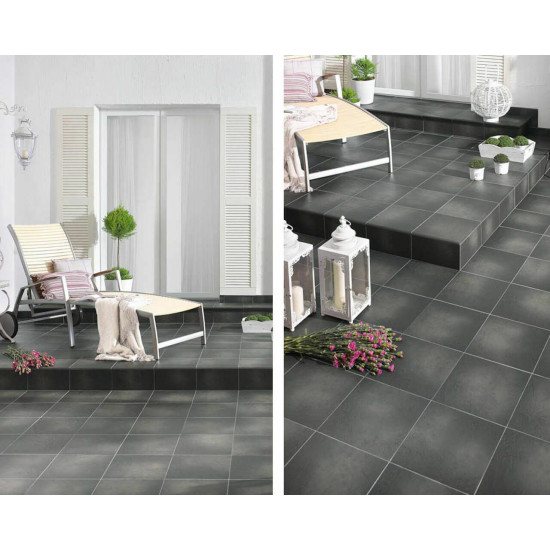 Сходинка з капіносом кутова 6354 Semir Grafit 330x330x11 Paradyz