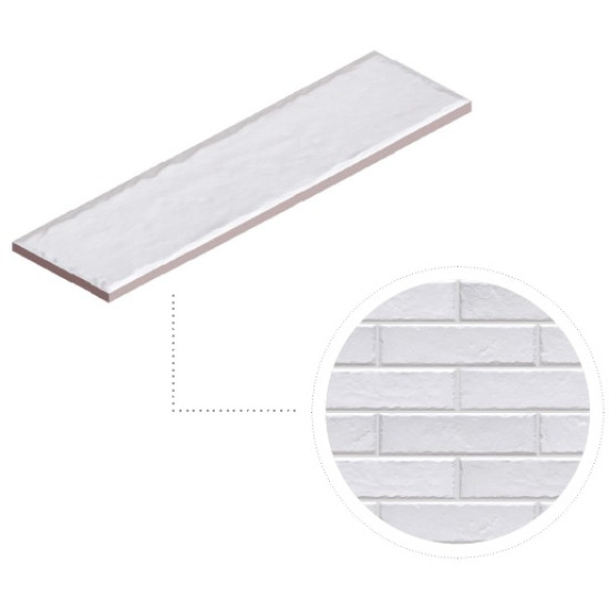 Плитка фасадна Foggia Bianco 65x245x8 Cerrad