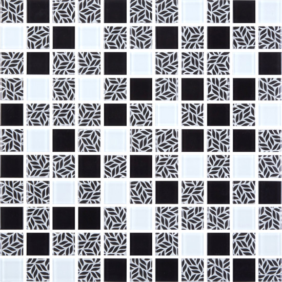 Мозаїка GMP 0825011 С3 Print 10-Black-White 300×300x8 Котто Кераміка