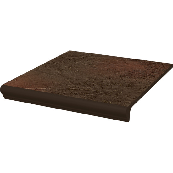 Сходинка з капіносом пряма Semir Brown 30x33 код 0182 Ceramika Paradyz