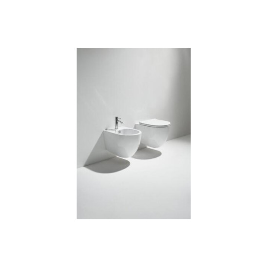 Унітаз підвісний Vignoni XS Rimless VI28-F85 Glossy White SIMAS