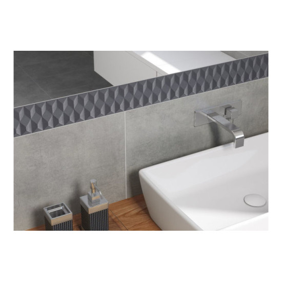 Плитка керамогранітна Dreaming Dark Grey 298×598x8 Cersanit