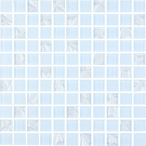 Мозаїка GM 8019 C3 Pearl S4/Ceramik White/White  300 х 300 х 8   ( 25 х 25 ) Кераміка Лео УКРАЇНА
