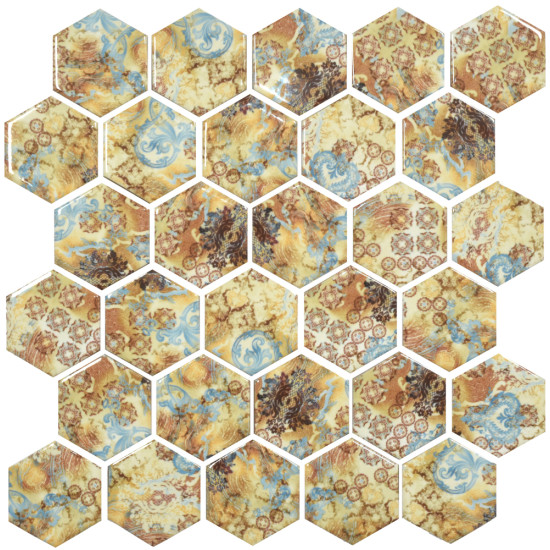 Мозаїка HP 6021 Hexagon 295x295x9 Котто Кераміка