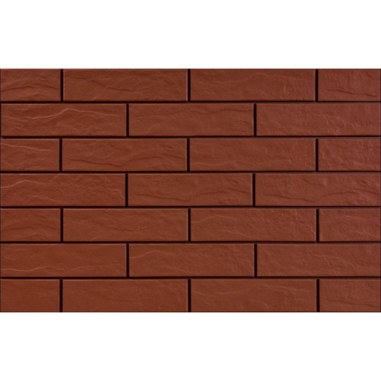 Плитка фасадна Rot Rustiko 6,5x24,5x0,65 код 9522 Cerrad