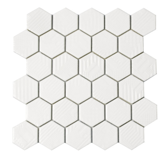Мозаїка HST 6024 Hexagon White 295x295x9 Котто Кераміка