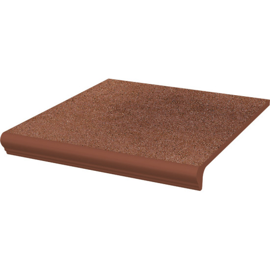 Сходинка з капіносом пряма Taurus Brown 30x33 код 2247 Ceramika Paradyz