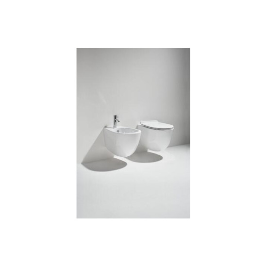Унітаз підвісний Vignoni Rimless VI18 з кришкою soft-close VI18-F85-VI004 SIMAS