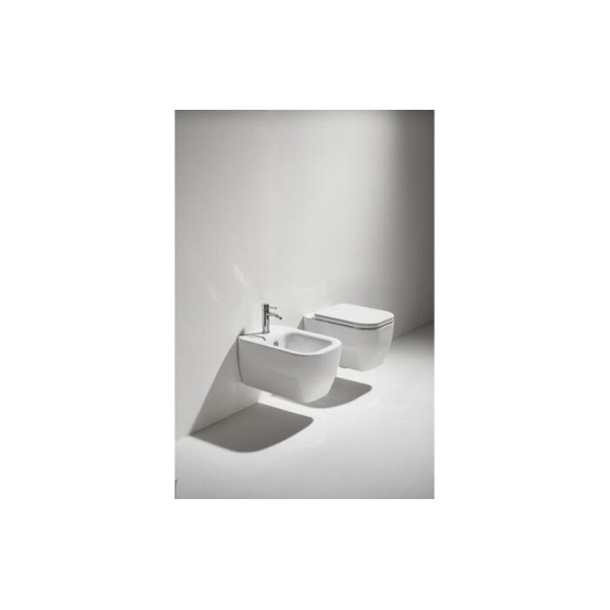 Унітаз підвісний Henges з кришкою soft-close HE18-F85-HE004 Glossy white SIMAS