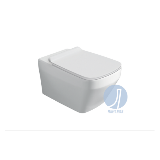 Унітаз підвісний Baden Baden BB 18 з кришкою soft-close BB18-F87(85)-BB004 SIMAS