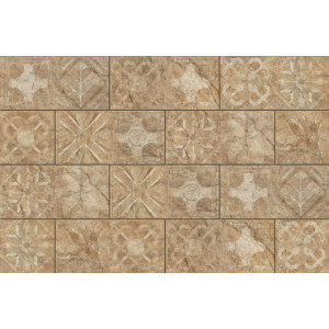 Плитка фасадна Torstone Brown Decor 148x300x9 Cerrad