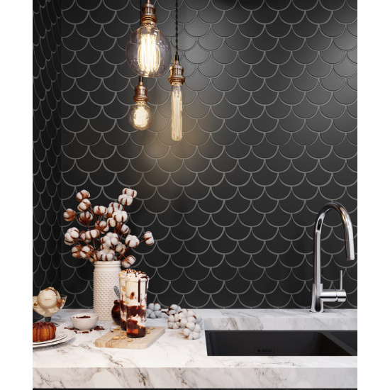 Мозаїка SCALES SC 6022 Graphite Black 240x240x9 0,037 м2