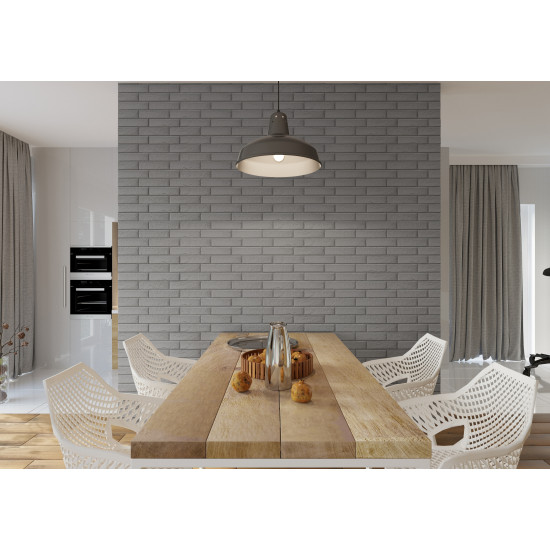 Плитка фасадна Foggia Gris 6,5x24,5x0,8 код 1924 Cerrad