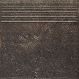Сходинка пряма Scandiano Brown 30x30 код 4917 Ceramika Paradyz