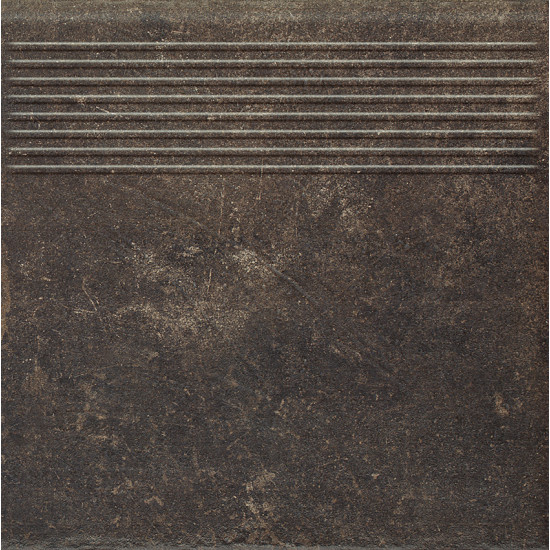 Сходинка пряма Scandiano Brown 30x30 код 4917 Ceramika Paradyz