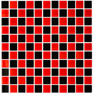 Мозаїка GM 4003 CC black/red m 300 х 300 х 4   ( 25 х 25 ) , Україна