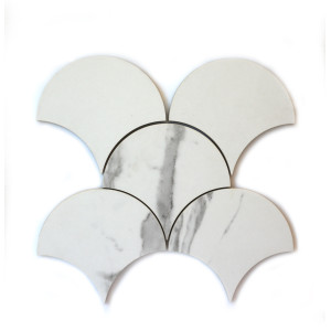 Мозаїка Scales CM 3115 SC Speccio Carrara 136x147x10 Котто Кераміка