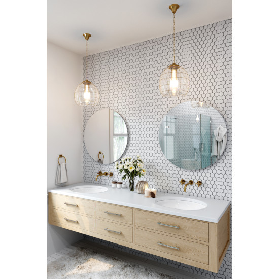 Мозаїка H 6024 Hexagon White 295x295x9 Котто Кераміка