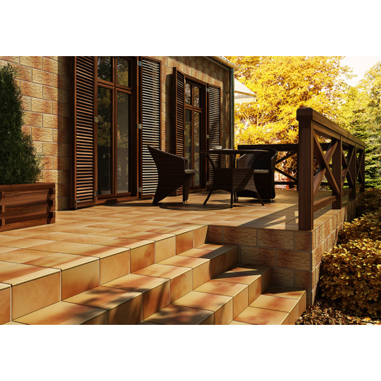 Сходинка кутова Осінній лист 30x30x1,1 код 5852 Cerrad