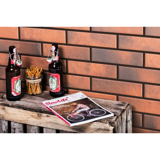 Плитка фасадна Retro Brick Chili 6,5x24,5x0,8 код 1962 Cerrad