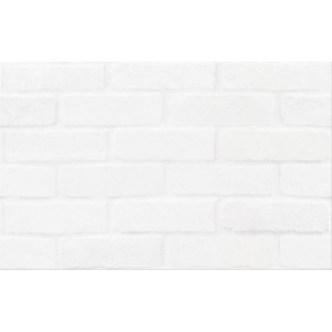 Плитка стінова White Bricks Structure 250x400x8,5 Cersanit