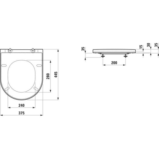 Кришка для унітаза Kartell by Laufen soft-close H8913337570001 White matt LAUFEN