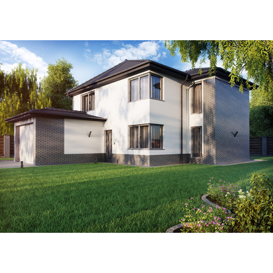 Плитка фасадна глазурована Szkliwiona Grafit 65x245x6,5 Cerrad