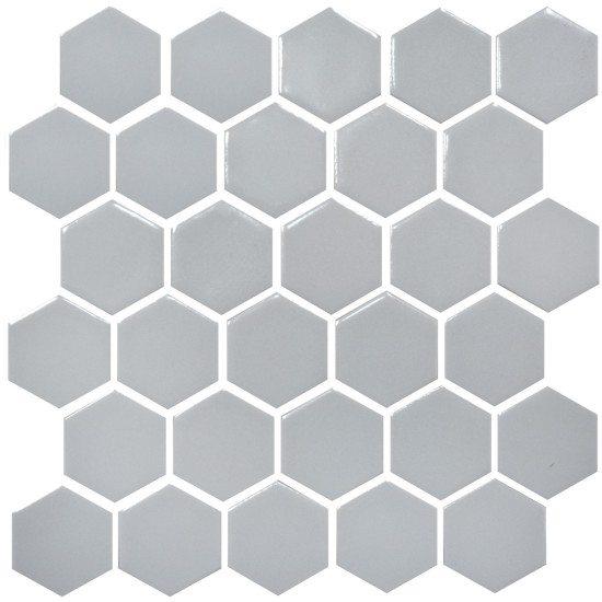 Мозаїка HEXAGON H 6002 Grey Silver 295х295х9 УКРАЇНА