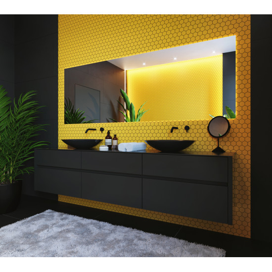 Мозаїка HEXAGON H 6025 Dark Yellow 295х295х9 УКРАЇНА