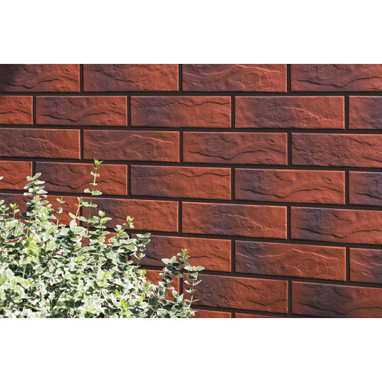Плитка фасадна з відтінком Burgund RUST 65x245x6,5 Cerrad