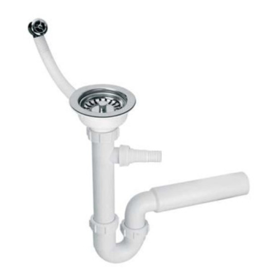Сифон для кухонної мийки + злив HC7+FSW50P-25