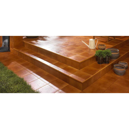 Сходинка з капіносом пряма Aquarius Beige 30x33 код 0427 Ceramika Paradyz