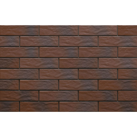 Плитка фасадна з відтінком Country Wisnia RUST 65x245x6,5 Cerrad