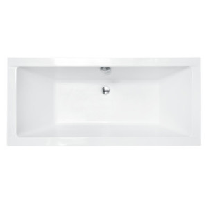 Ванна акрилова QUADRO SLIM 180х80 без ніг / БЕЗ отворів під ручки / без ручок