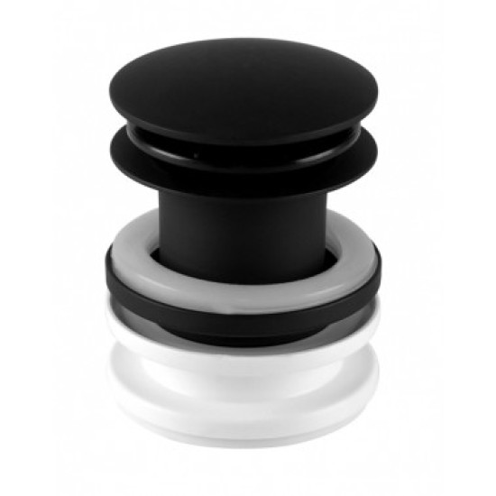 Корок-автомат для умивальника 5/4 " чорний матовий CWP60MB