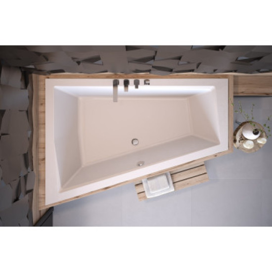 Ванна акрилова INTIMA DUO 180x125 Ліва (соло) без ніг
